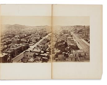 EADWEARD MUYBRIDGE (1830-1904) Panorama of San Francisco from California St. Hill. 1877.